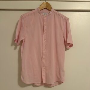 Zara Pink Casual Short Sleeve Shirt